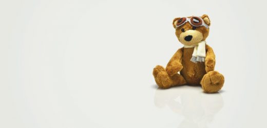 toys r us - teddy bear sitting on floor